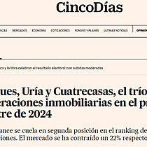 Garrigues, Ura y Cuatrecasas, el tro de ases de las operaciones inmobiliarias en el primer semestre de 2024